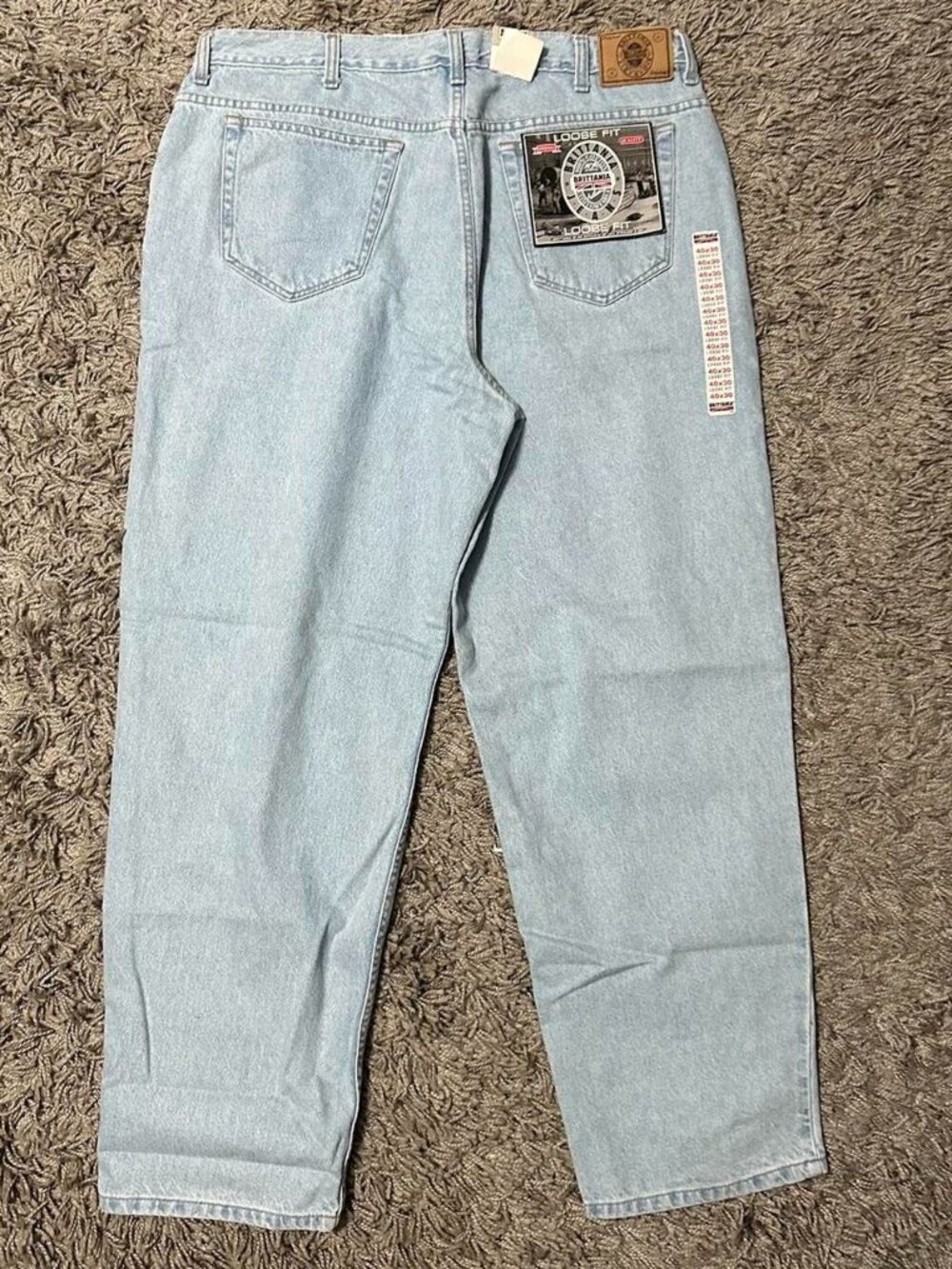 Deadstock Britana Baggy Light Wash Jeans Size 40X30